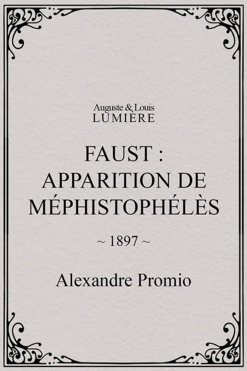 Faust : apparition de Méphistophélès (1897) poster