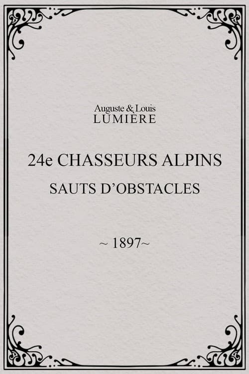 24ème chasseurs alpins : sauts d’obstacles (1897) poster