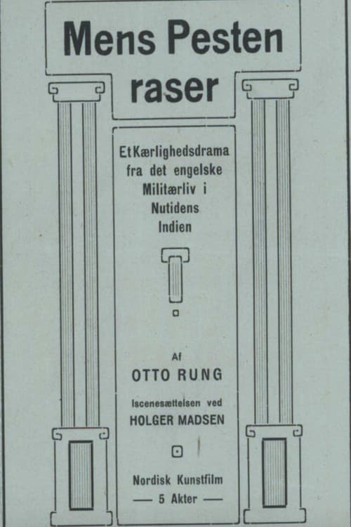 Mens Pesten raser (1913) poster