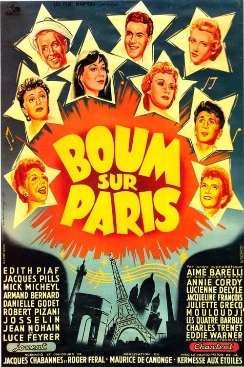 Boum sur Paris (1954) poster