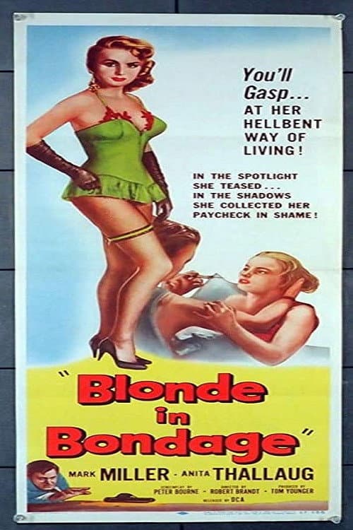 Blondin i fara (1957) poster