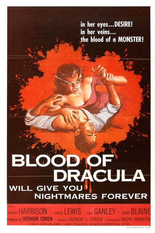 Blood of Dracula (1957) poster