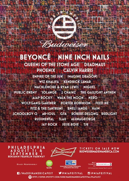 Nine Inch Nails : Budweiser Made In America Festival (2013) poster