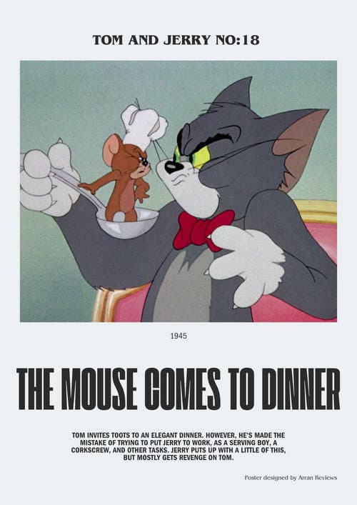 Muis aan tafel (1945) poster