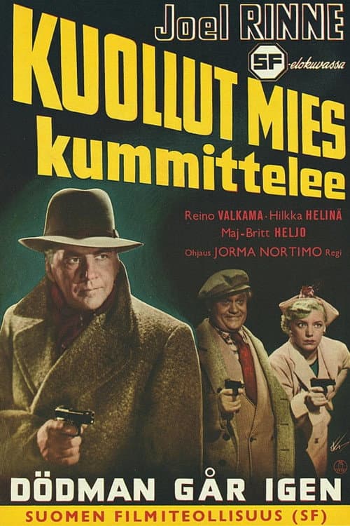 Kuollut mies kummittelee (1952) poster