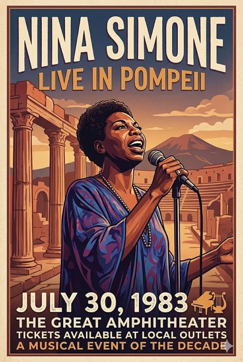 Nina Simone - Live in Pompeii (1983) poster