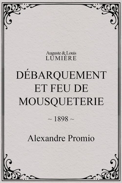Débarquement et feu de mousqueterie (1898) poster