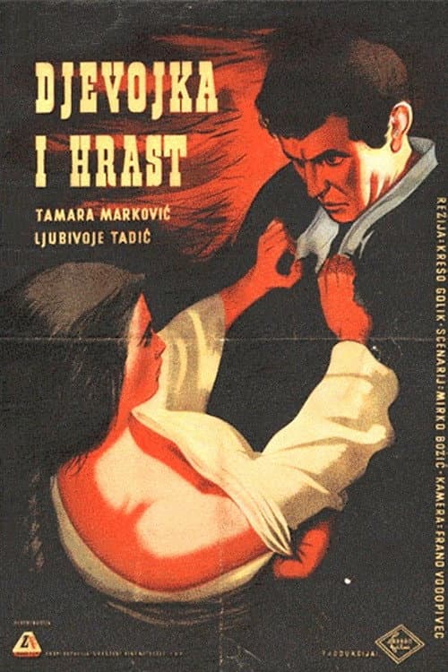 Djevojka i hrast (1955) poster