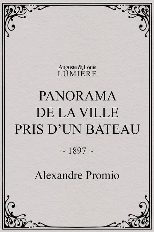 Panorama de la ville pris d’un bateau (1897) poster