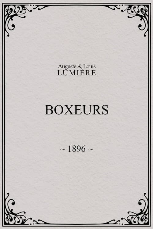 Boxeurs (1896) poster