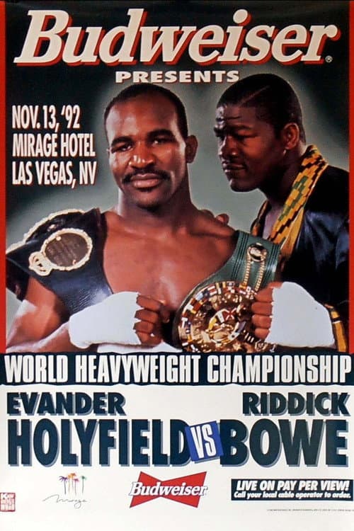 Evander Holyfield vs Riddick Bowe I (1992) poster