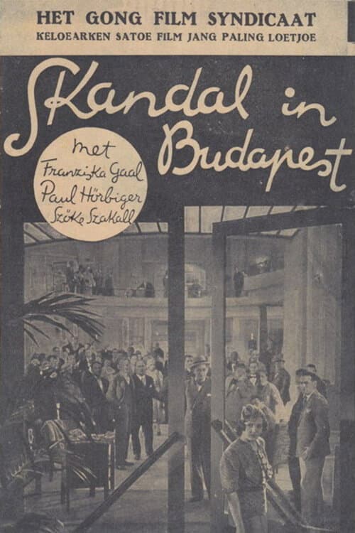 Skandal in Budapest (1933) poster