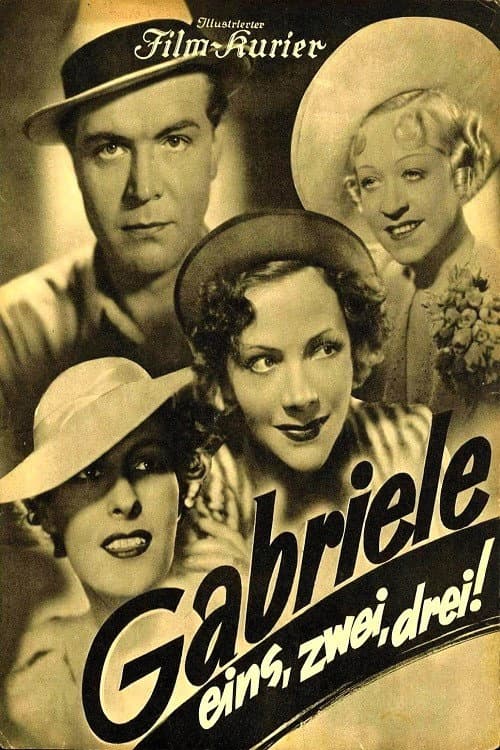 Gabriele eins, zwei, drei (1937) poster