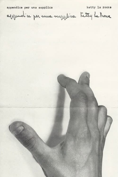 Appendice per una supplica (1972) poster