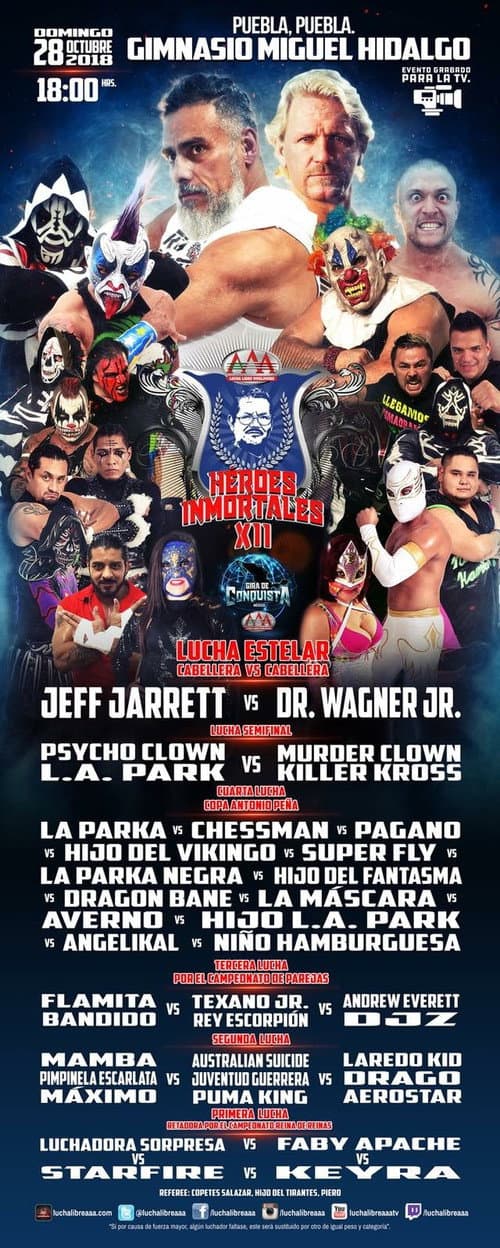 AAA Héroes Inmortales XII (2018) poster