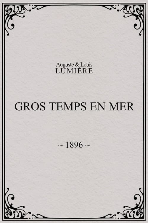 Gros temps en mer (1896) poster