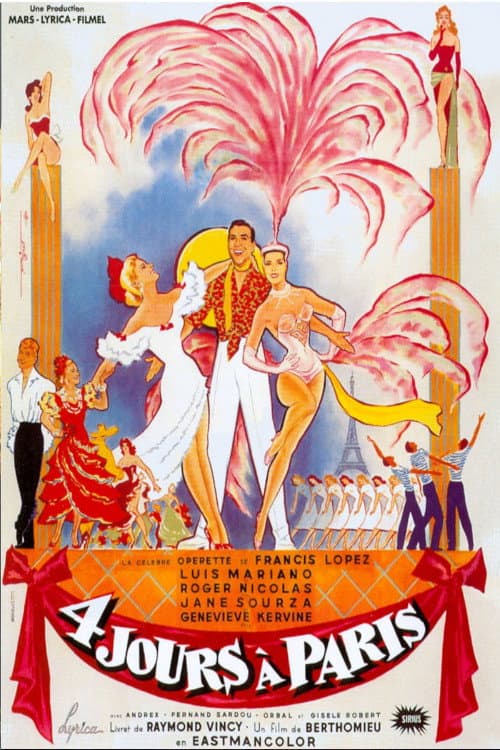 Quatre jours à Paris (1955) poster