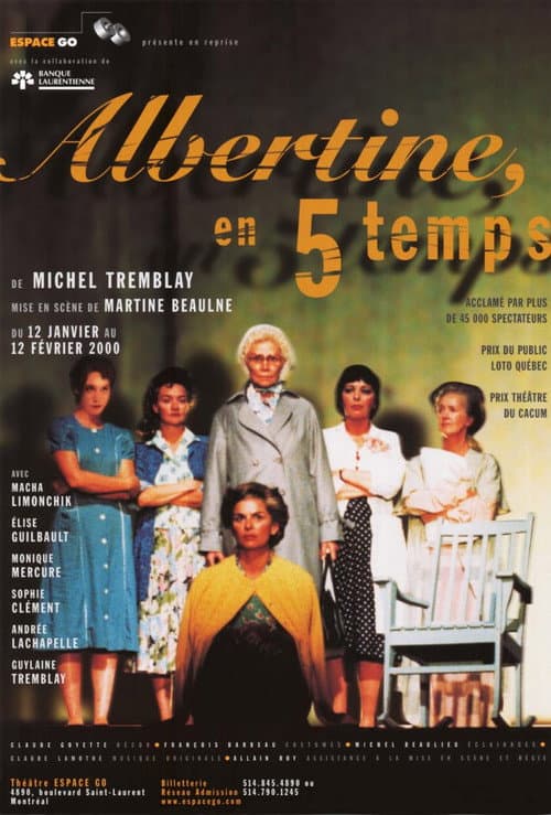 Albertine en cinq temps (2000) poster