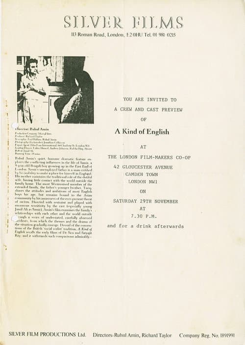 A Kind of English (1986) poster