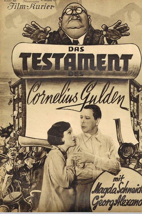 Das Testament des Cornelius Gulden (1932) poster
