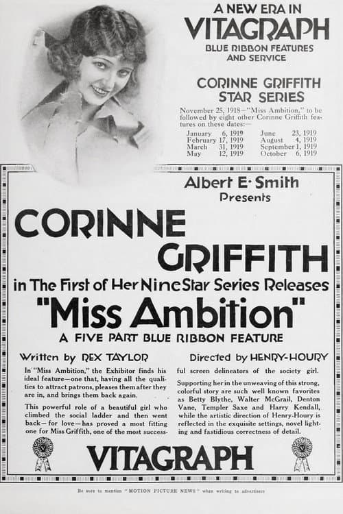 Miss Ambition (1918) poster