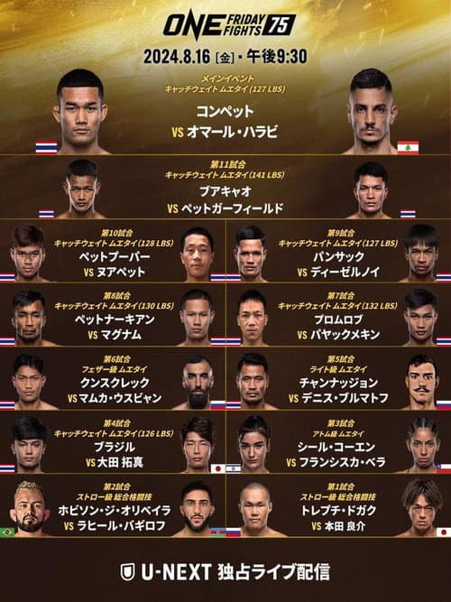 ONE Friday Fights 75: Kongsuk vs. El Halabi (2024) poster