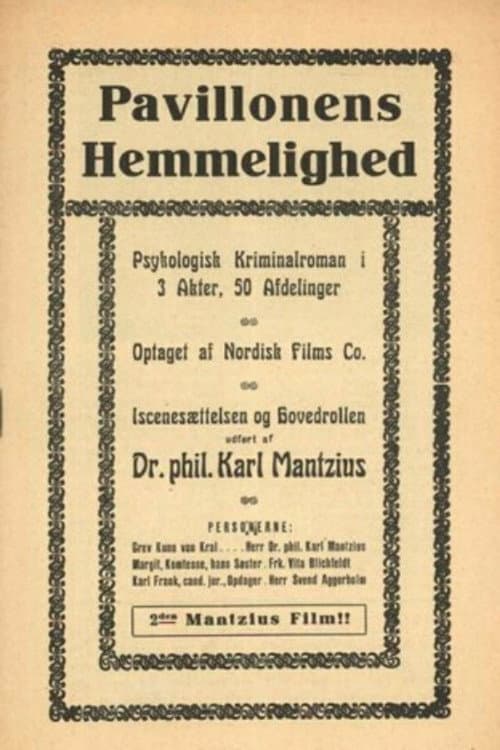 Pavilionens hemmelighed (1916) poster