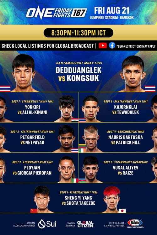 ONE Friday Fights 167: Dedduanglek vs. Kongsuk 2 (2026) poster