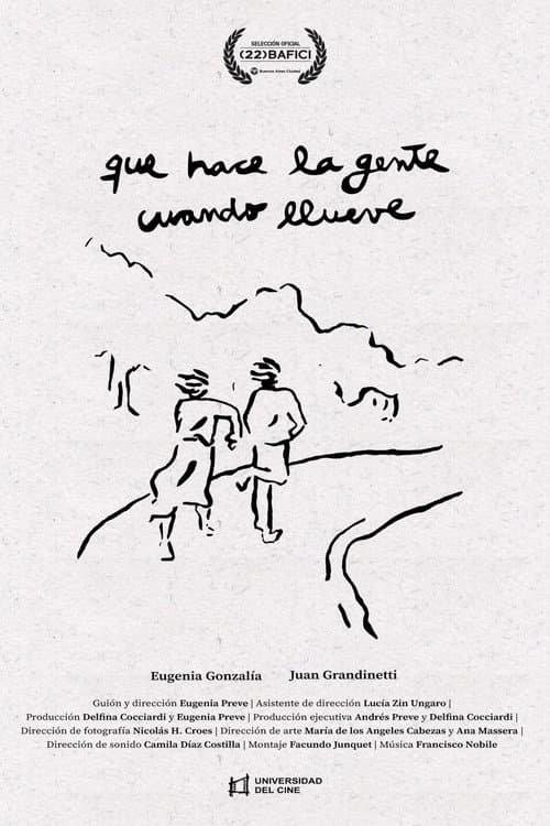 Qué hace la gente cuando llueve (2021) poster