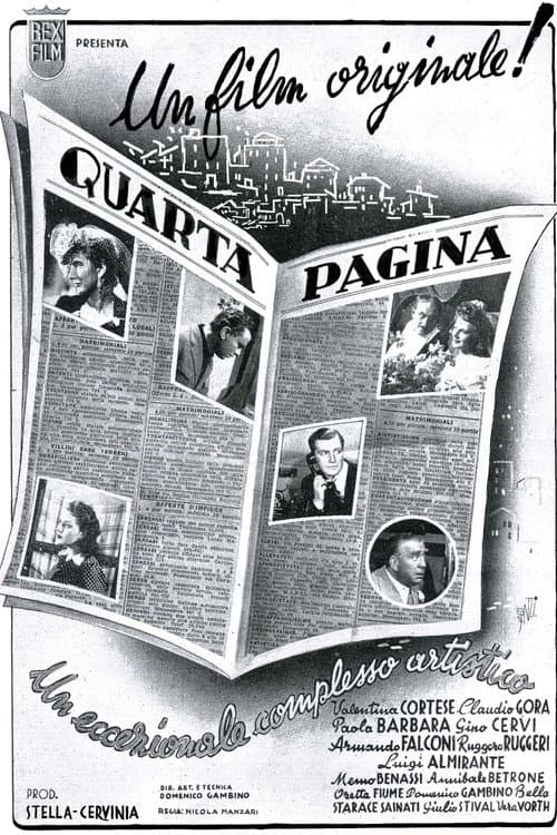 Quarta pagina (1942) poster