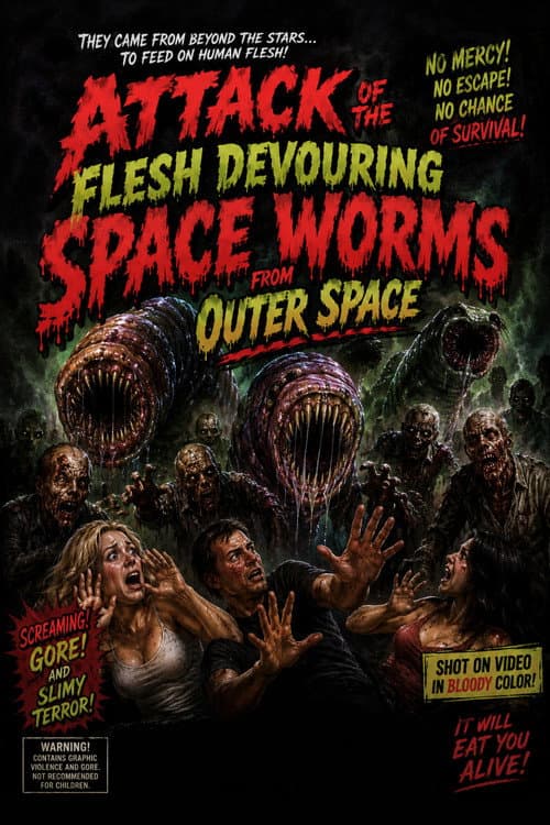 Attack of the Flesh Devouring Space Worms from Space (1998) poster