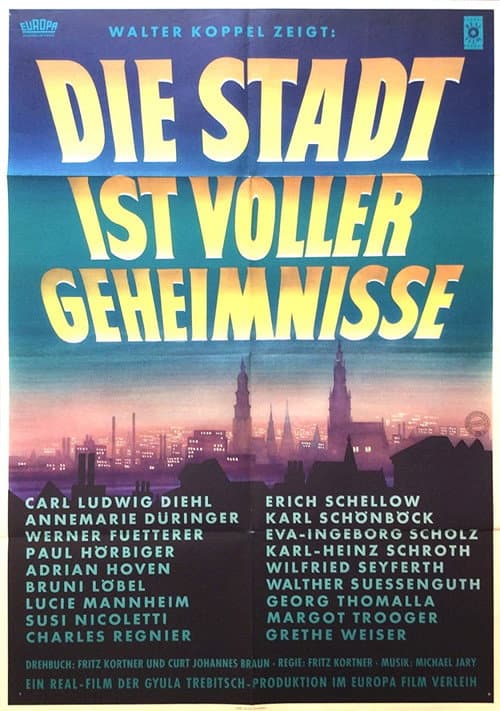 Die Stadt ist voller Geheimnisse (1955) poster