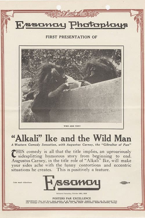Alkali Ike and the Wildman (1913) poster