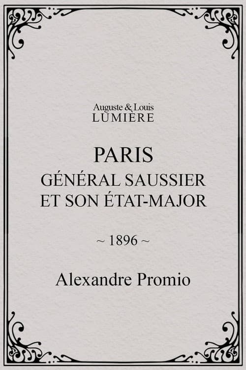 Paris : général Saussier et son état-major (1896) poster