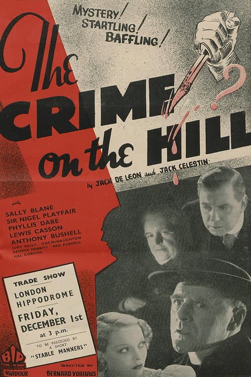 Crime on the Hill (1933) poster
