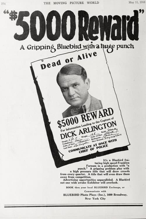 $5,000 Reward (1918) poster