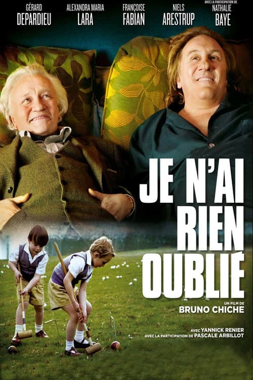 Je n'ai rien oublié (2010) poster