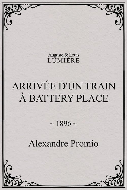 Arrivée d'un train à Battery Place (1896) poster