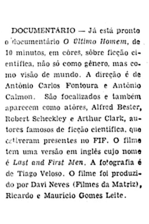 O Último Homem (1969) poster