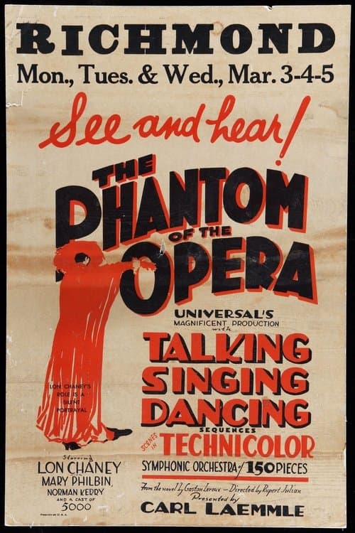 The Phantom of the Opera (1929) poster