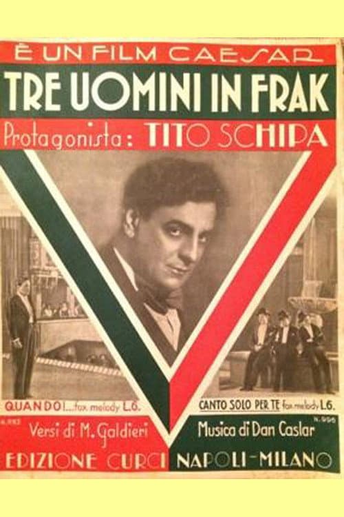 Tre uomini in frak (1933) poster