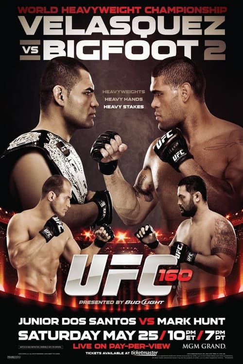 UFC 160: Velasquez vs Bigfoot 2 (2013) poster