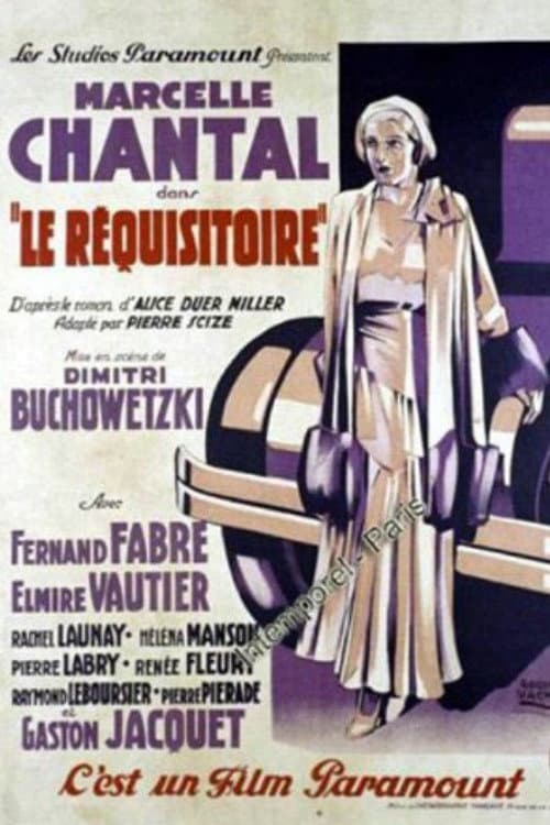 Le réquisitoire (1931) poster