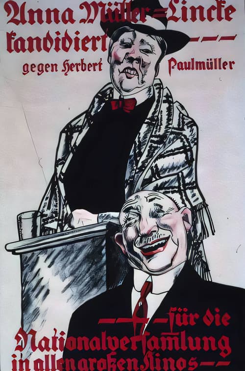 Anna-Müller Lincke kandidiert (1919) poster
