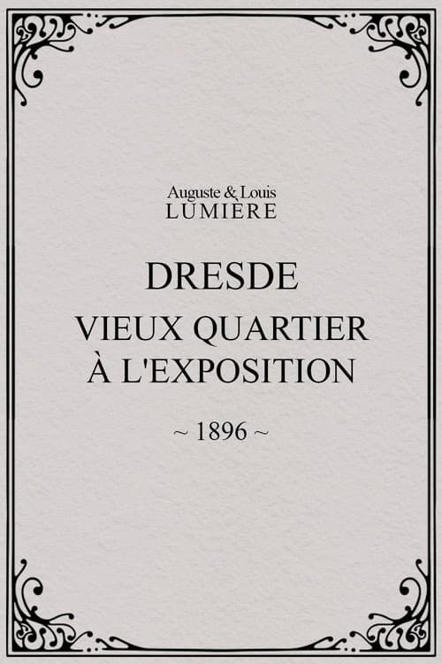 Dresde, vieux quartier à l'Exposition (1896) poster