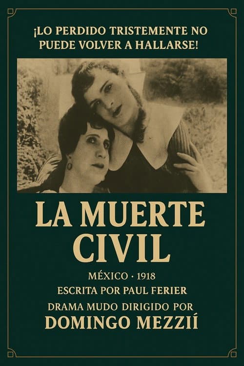 La muerte civil (1918) poster