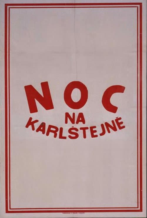 Noc na Karlštejně (1920) poster