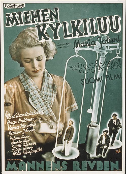Miehen kylkiluu (1937) poster