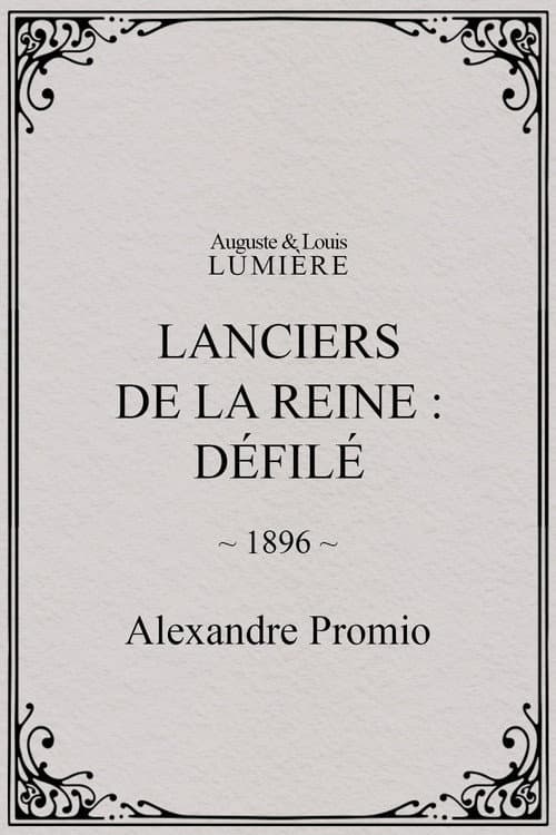 Lanciers de la reine : défilé (1896) poster