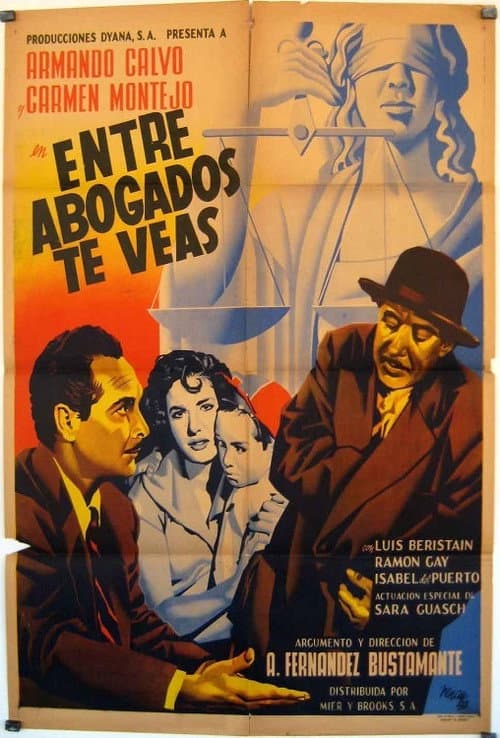 Entre abogados te veas (1951) poster